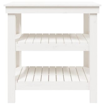 Werkbank 78,5x50x80 cm massief grenenhout wit 4