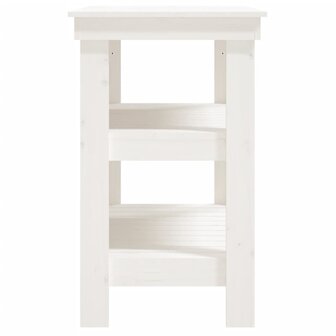 Werkbank 78,5x50x80 cm massief grenenhout wit 5