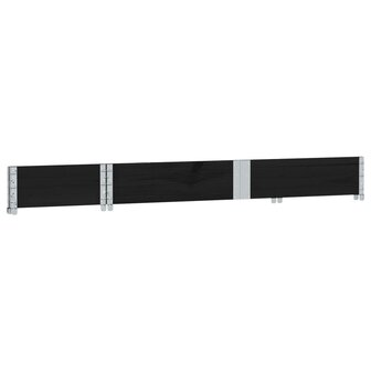Palletopzetrand 150x50 cm massief grenenhout zwart 4