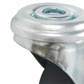 12 st Zwenkwielen met boutgaten 50 mm 8