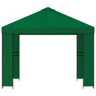 Prieel 3 x 3 m Groen Polyester en staal 190 gsm 3
