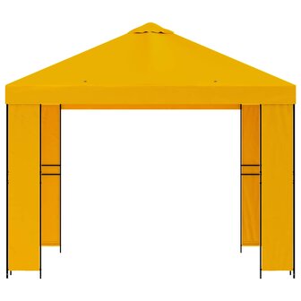Prieel 3 x 3 m Geel Polyester en staal 190 gsm 3