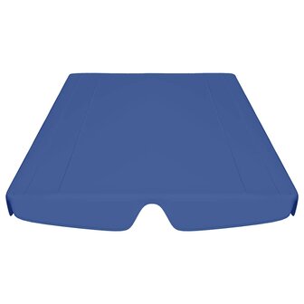 Vervangingsluifel voor schommelbank 188/168x145/110 cm blauw 4