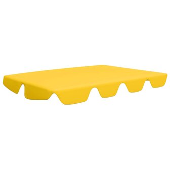 Vervangingsluifel voor schommelbank 188/168x145/110 cm geel 2