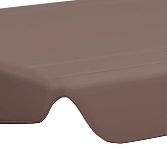 Vervangingsluifel voor schommelbank 150/130x105/70 cm bruin 5