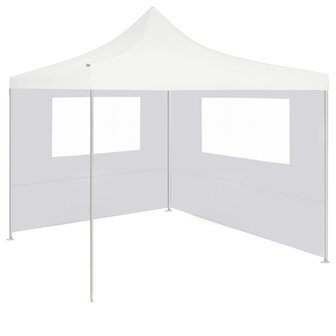 Prieelzijwand met ramen 4x2 m wit 2