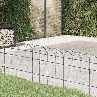 Borderafscheiding 10x0,4 m gepoedercoat ijzer 1
