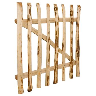 Poort enkel 100x90 cm hazelaarhout 3