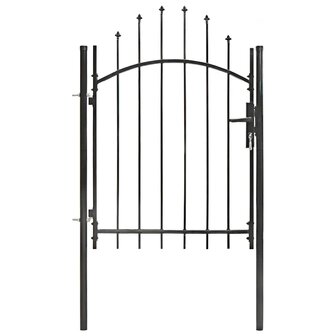 Tuinpoort Woerden staal 1x1,25 m zwart 2