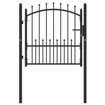 Hekpoort EMMEN met stalen pinnen 104x97 cm zwart 2