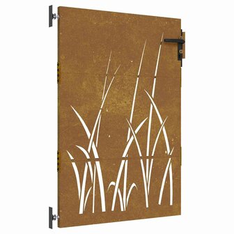Poort 85x125 cm grasontwerp cortenstaal 2