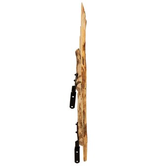 Gebogen hekdeur 100 x 90 cm Ge&iuml;mpregneerd Hazelhout Bruin 4