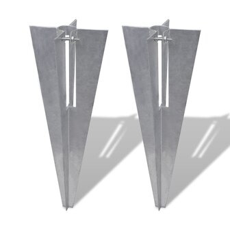 Schuttingpaalpinnen 2 st staal 1