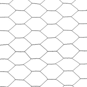 Kippengaas 25x0,75 m staal met PVC coating grijs 4