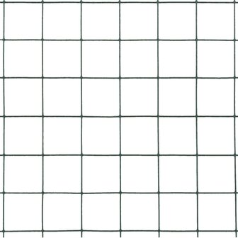 Kippengaas 25x0,5 m staal met PVC coating groen 4