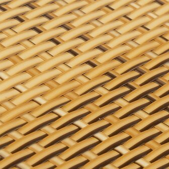 Balkonscherm 400x80 cm poly rattan lichtbruin 6