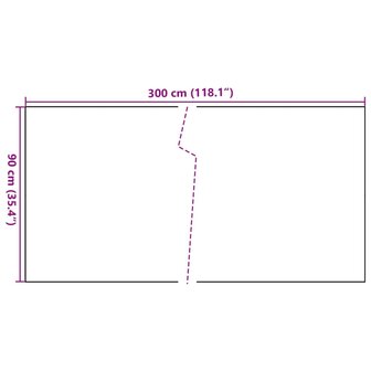 Balkonscherm 300x90 cm poly rattan zwart 8