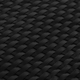 Balkonscherm 300x100 cm poly rattan zwart 6