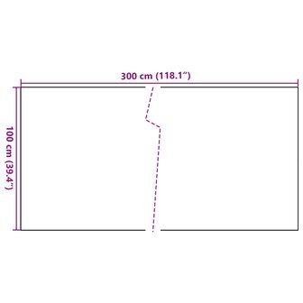 Balkonscherm 300x100 cm poly rattan zwart 8