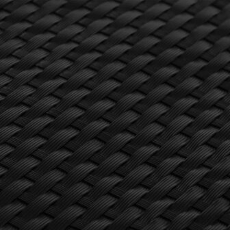 Balkonscherm 400x100 cm poly rattan zwart 6