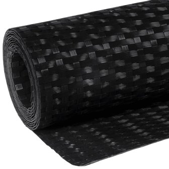 Balkonscherm 400x100 cm poly rattan zwart 7