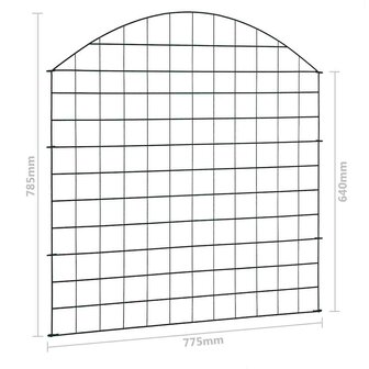 Schuttingset gebogen 77,5x78,5 cm groen 7