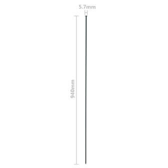 Schuttingset hol gebogen 77,5x64 cm groen 8