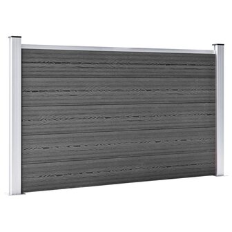 Schuttingpanelenset 526x105 cm HKC zwart   3
