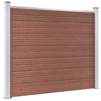 Schuttingpanelenset 353x146 cm HKC bruin   4