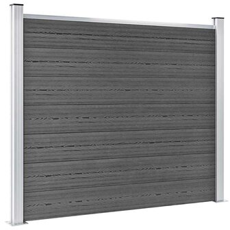 Schuttingpanelenset 353x146 cm HKC zwart   4