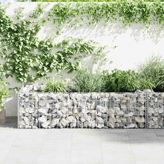 Gabion plantenbak 180x90x50 cm gegalvaniseerd staal 3