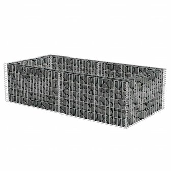 Gabion plantenbak 180x90x50 cm gegalvaniseerd staal 4