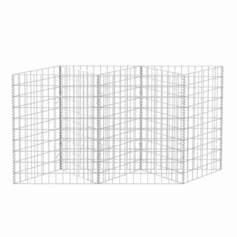 Gabion mand 120x30x100 cm gegalvaniseerd staal 4