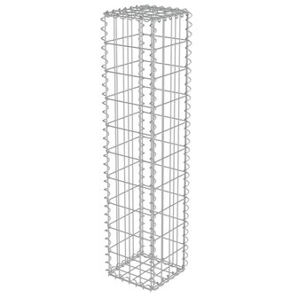 Schanskorfmuur met deksels 20x20x100 cm gegalvaniseerd staal  2
