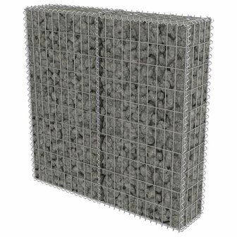Schanskorfmuur met deksels 100x20x100 cm gegalvaniseerd staal  2