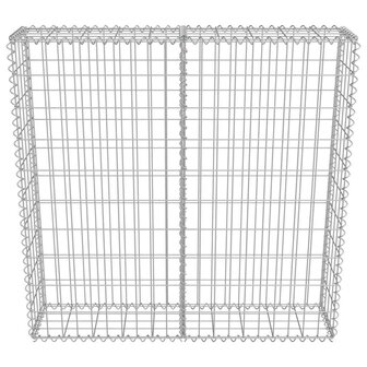 Schanskorfmuur met deksels 100x20x100 cm gegalvaniseerd staal  5