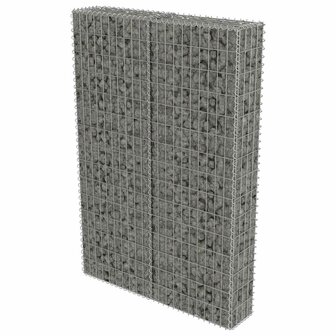 Schanskorfmuur met deksels 100x20x150 cm gegalvaniseerd staal 2