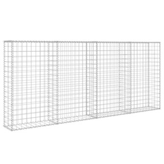 Schanskorfmuur met deksels 200x20x85 cm gegalvaniseerd staal 4