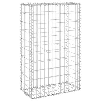 Schanskorfmuur met deksels 60x30x100 cm gegalvaniseerd staal 2