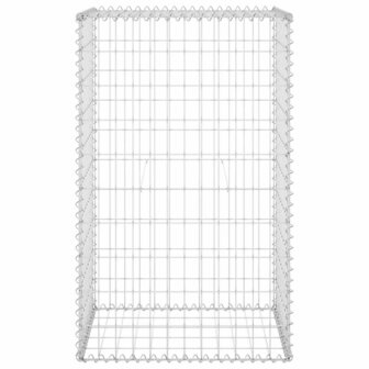 Schanskorfmuur met deksels 60x50x150 cm gegalvaniseerd staal 4