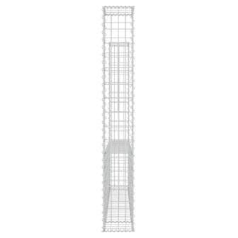 Schanskorf U-vormig met 2 palen 140x20x150 cm ijzer 4