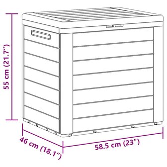 Tuinbox 58,5x46x55 cm polypropeen bruin 10