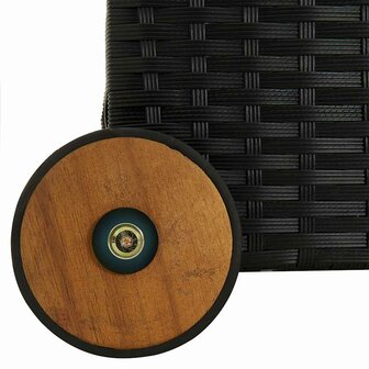 Tuinbox 120x65x61 cm poly rattan zwart 7