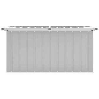 Tuinbox 129x67x65 cm grijs 5