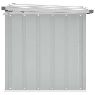Tuinbox 129x67x65 cm grijs 7