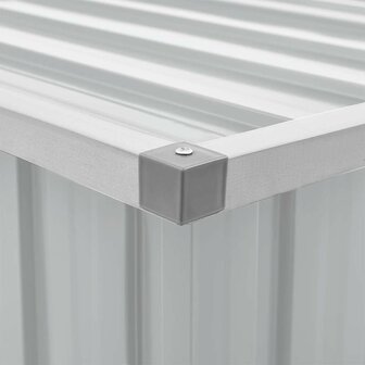 Tuinbox 129x67x65 cm grijs 9