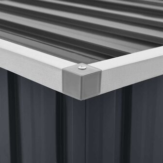 Tuinbox 129x67x65 cm antraciet 10