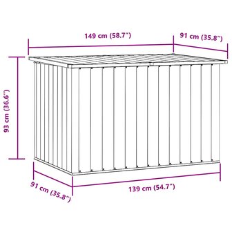 Tuinbox 149x99x93 cm groen 12