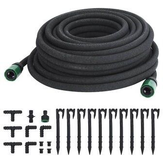 Druppelslang 0,6&amp;apos;&amp;apos; 25 m rubber zwart 2