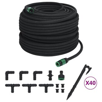 Druppelslang 0,6&amp;apos;&amp;apos; 100 m rubber zwart 2